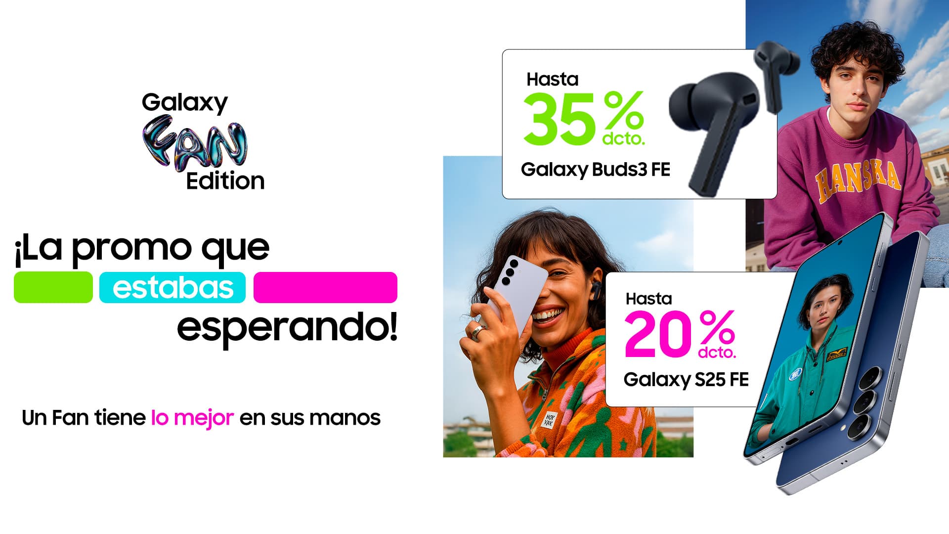 Galaxy S25 FE: hasta 20% de descuento exclusivo para Samsung Members